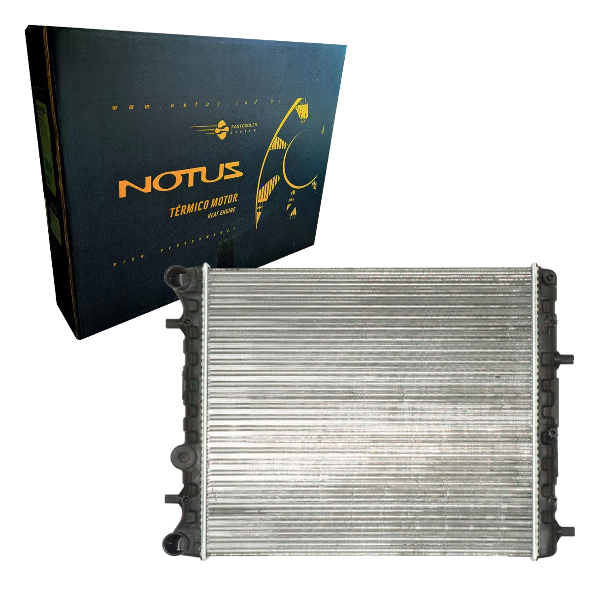 Radiador Água Polo Fox 1.6 Gol Voyage G5 2008 2009 2010 2011 2012 2013 2014 2015 2016 2017 2018 Sem Ar