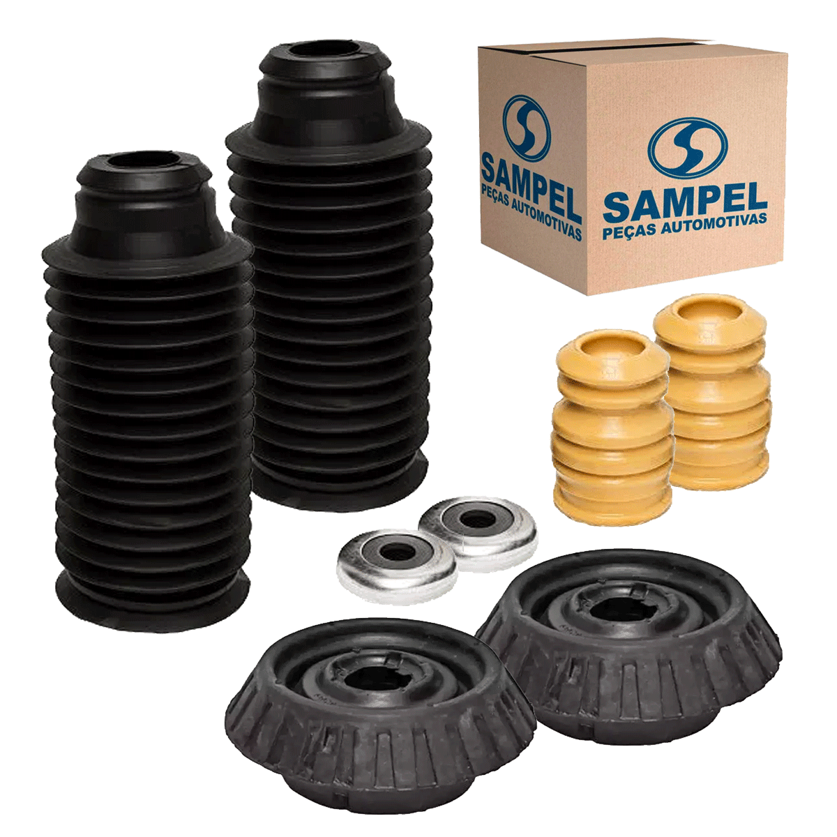 Kit Batente Dianteiro Honda Fit 2003 2004 2005 2006 2007 2008