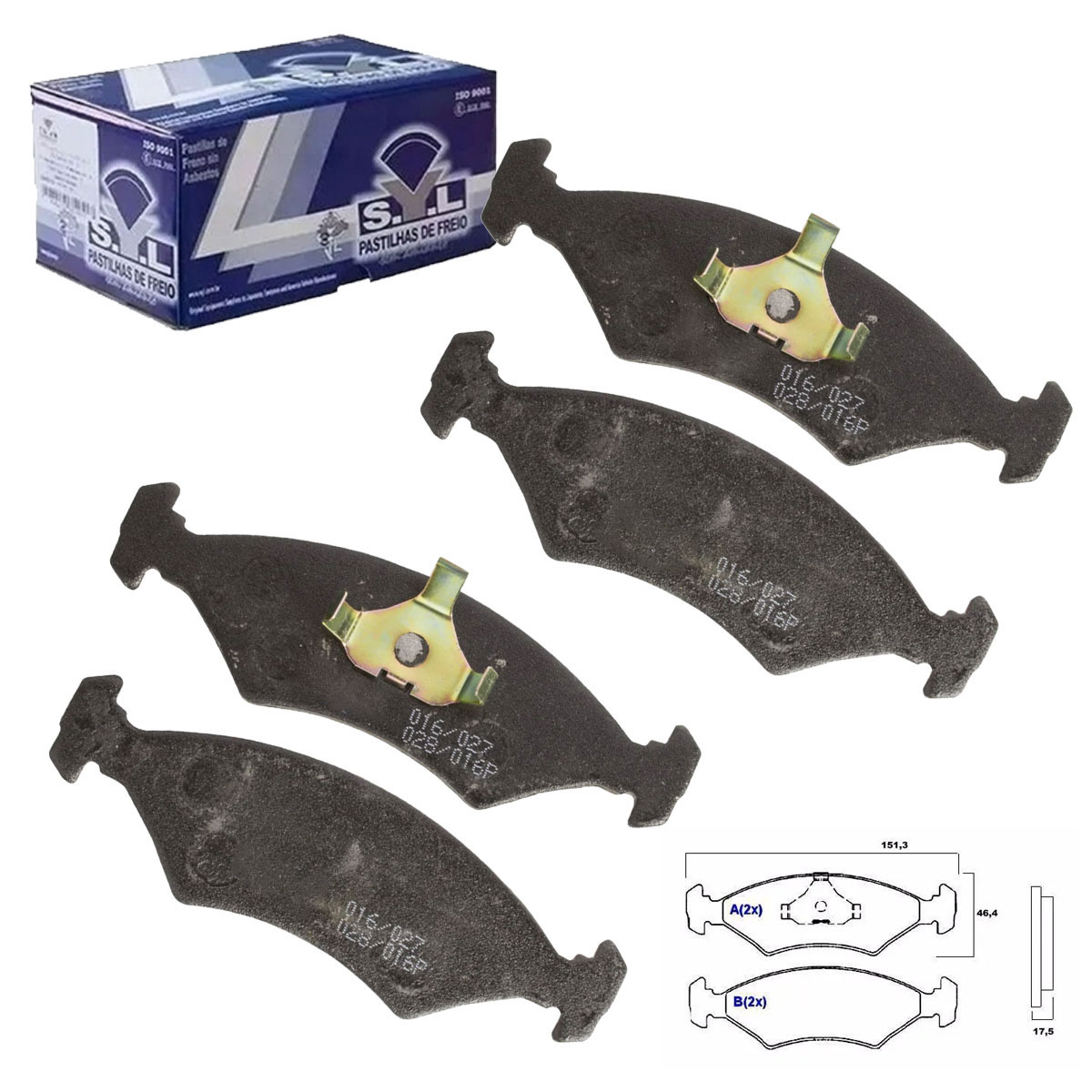 4 Pastilha Freio Escort Hobby 1.0 1.6 1993 1994 1995 1996