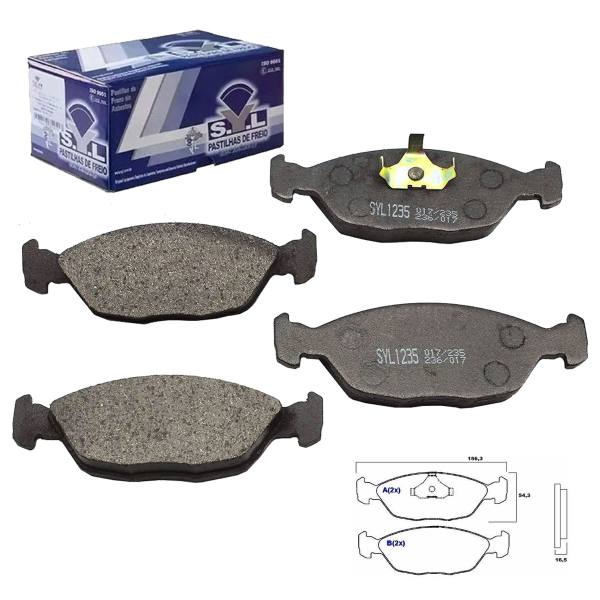 4 Pastilha Freio Santana Versailles Royale 1994 1995 1996 Sistema ATE