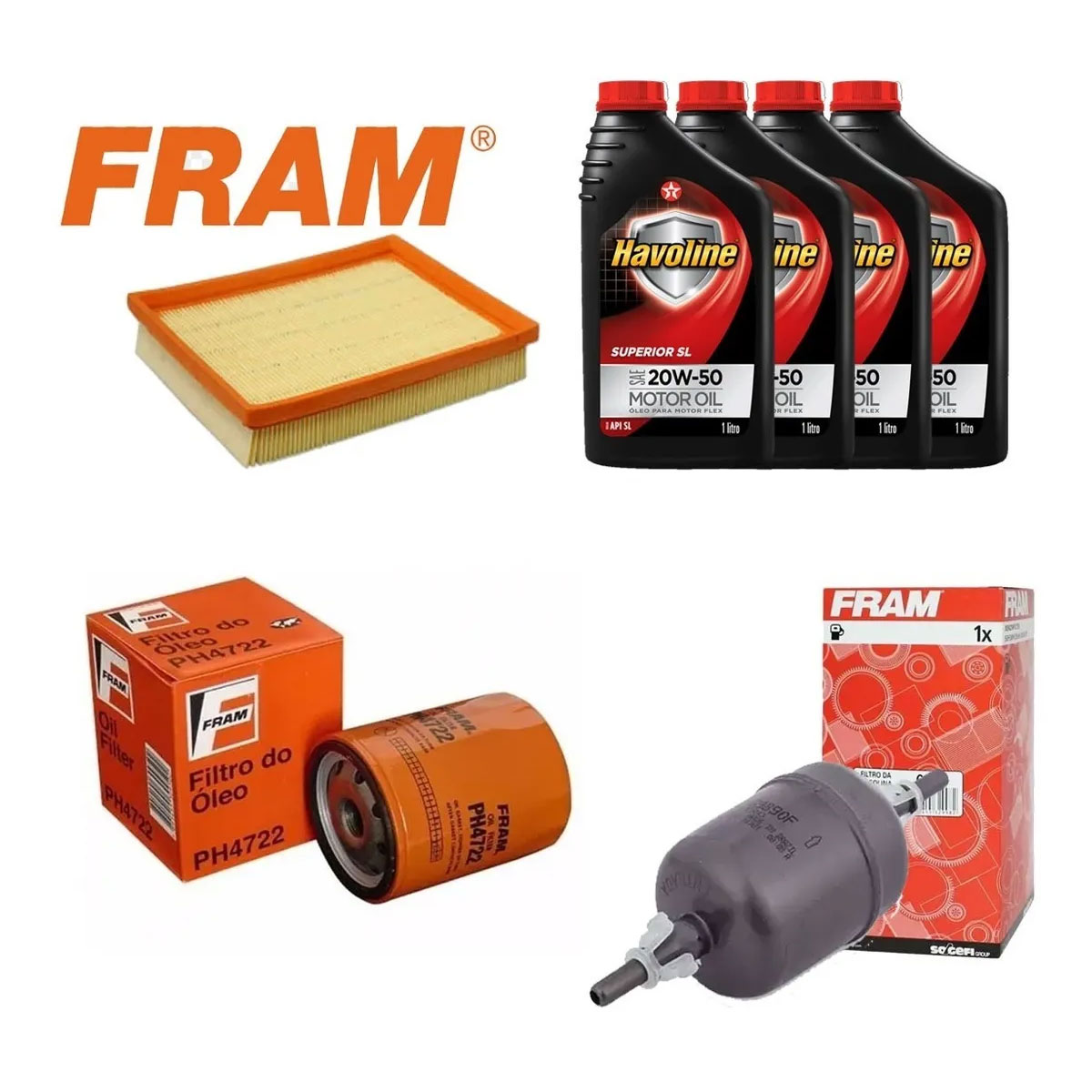 Kit Filtro Ar Óleo Combustível 4 Óleo Corsa 1997 1998 1999/