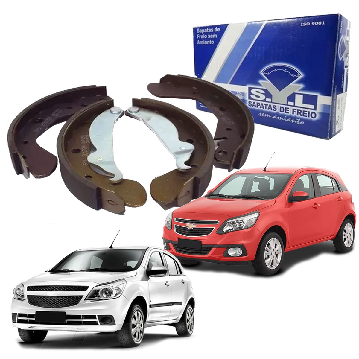 Jogo Sapata Freio Traseira Com Lona Colada Corsa Agile Todos - Imagem 10