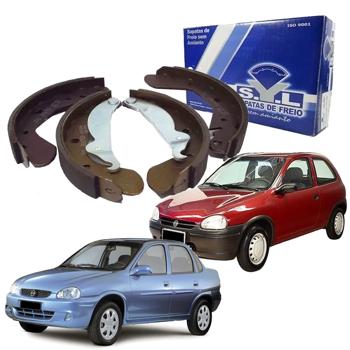 Jogo Sapata Freio Traseira Com Lona Colada Corsa Agile Todos - Imagem 9
