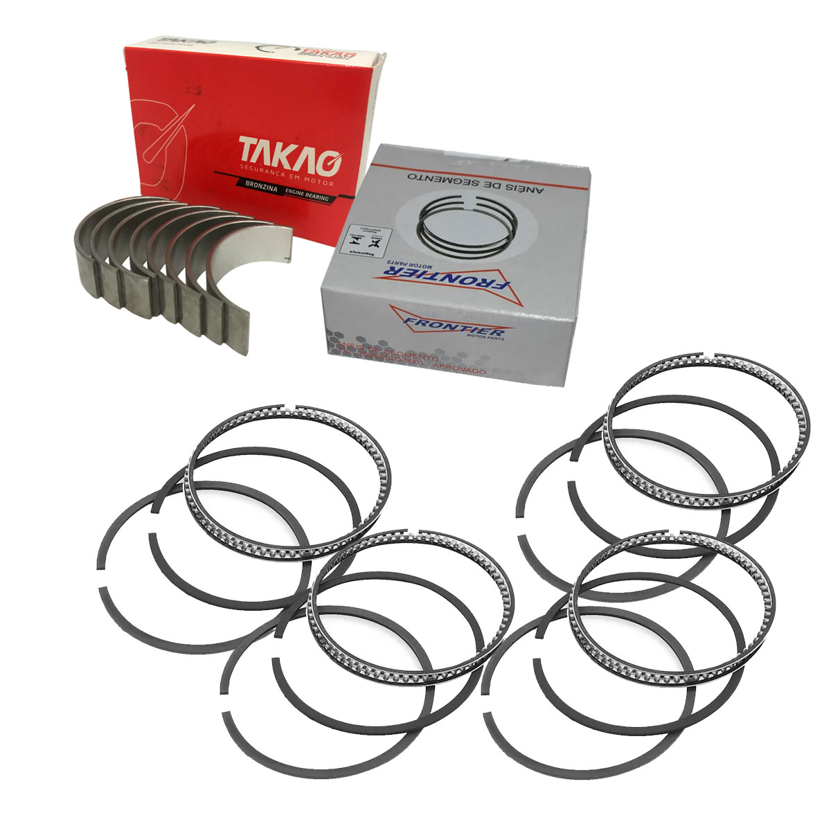 Anel Motor Std + Bronzina Biela Std Civic 1.7 2001 Até 2006