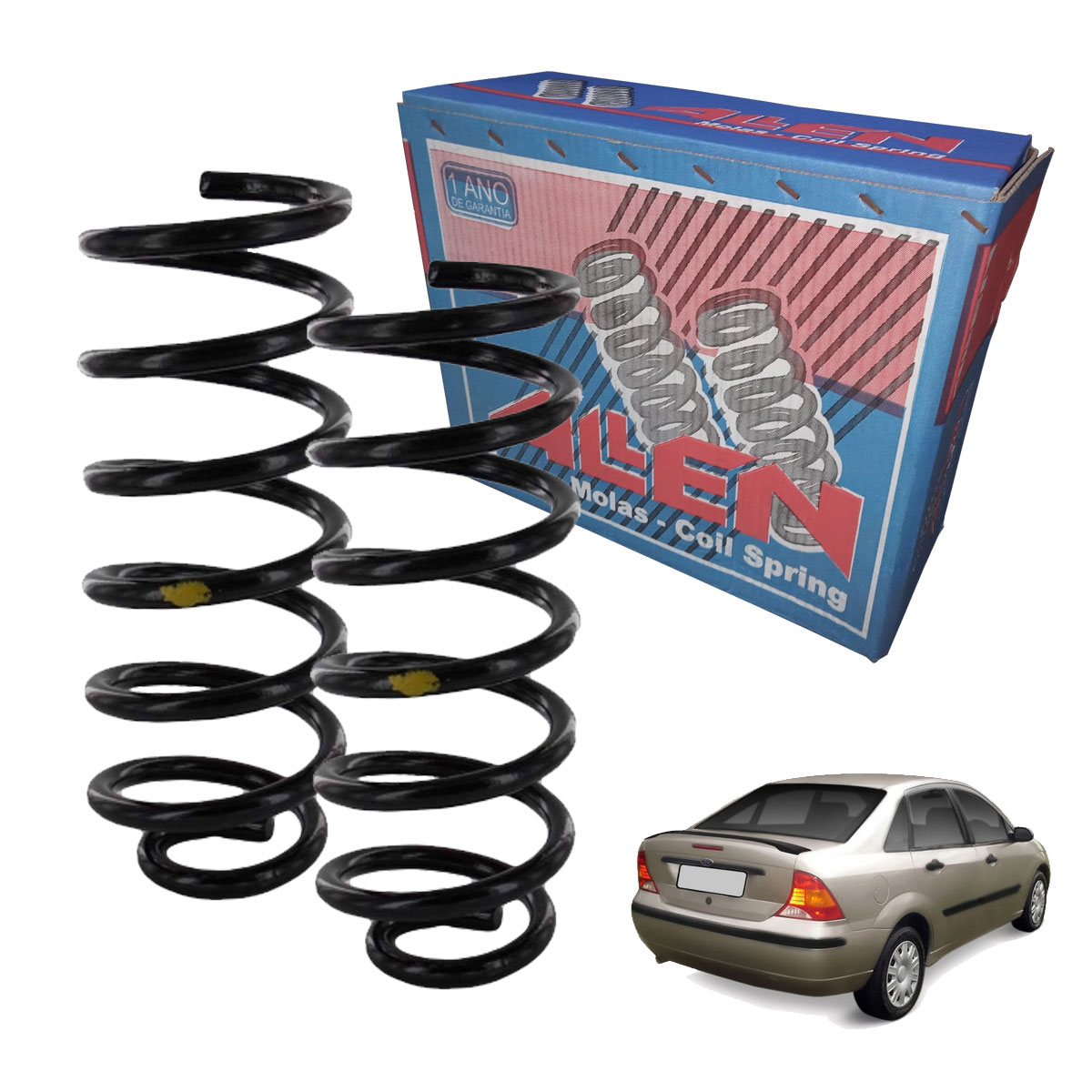 2 Molas Traseiras Focus Sedan 2002 2003 2004 2005 2006 2007