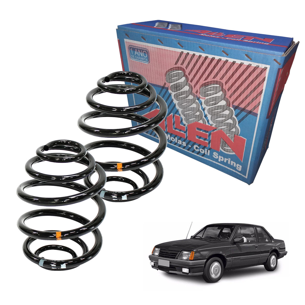 2 Molas Traseiras Monza 1983 1984 1985 1986 1987 1988 1989