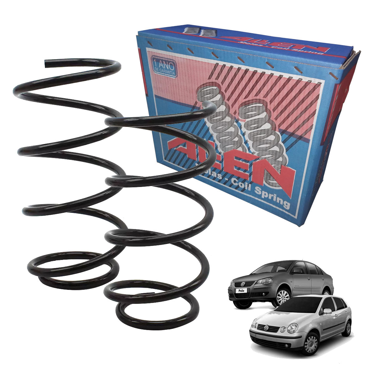 2 Mola Dianteira Polo 2.0 2003 2004 2005 2006 2007 2008 2009