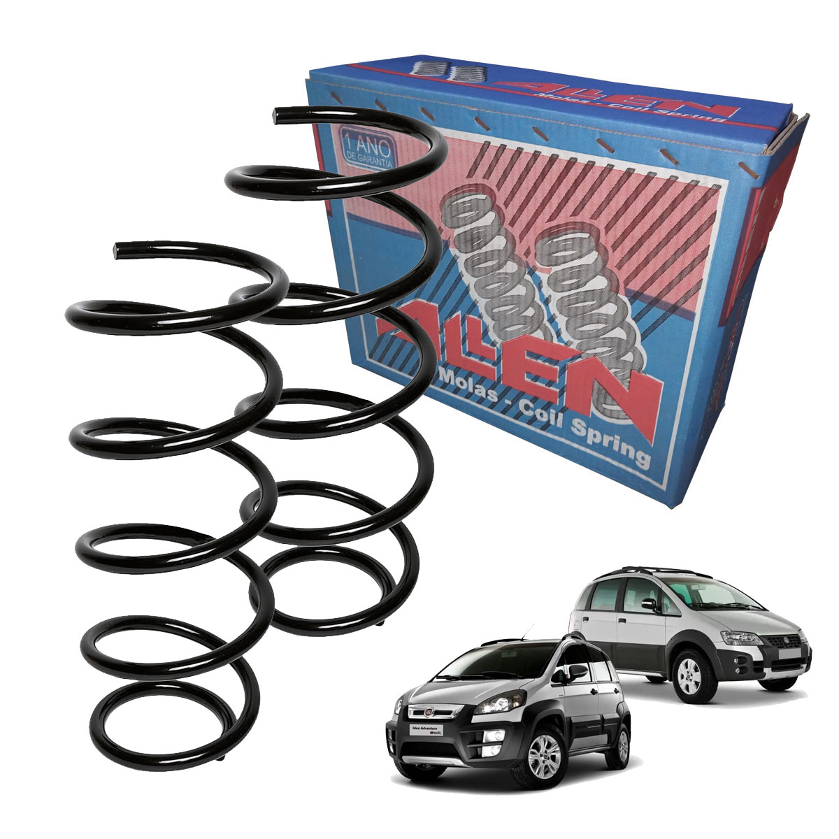 2 Mola Dianteira Idea Adventure 1.8 2007 2008 2009 2010 2011