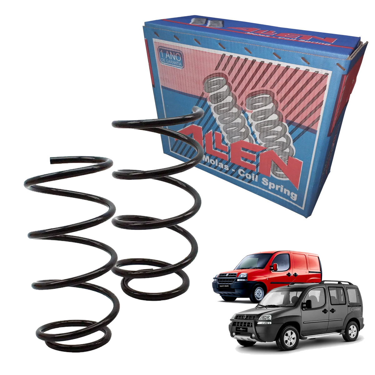 2 Molas Dianteiras Doblo Cargo Adventure 2003 2004 2005 2006