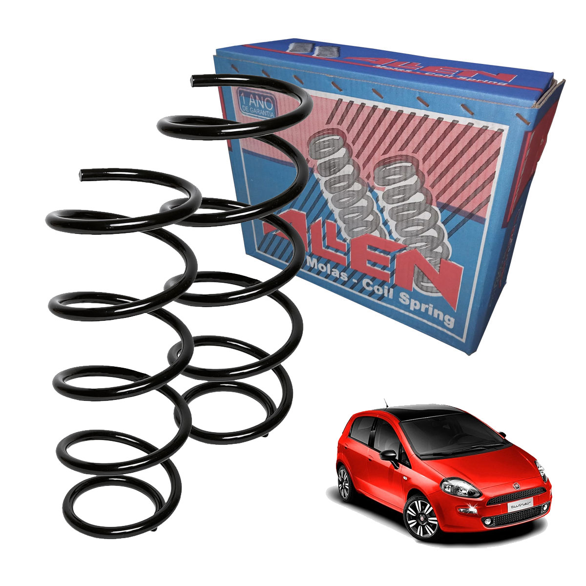 2 Mola Dianteira Punto 1.4 8v 2008 2009 2010 2011 2012 2013