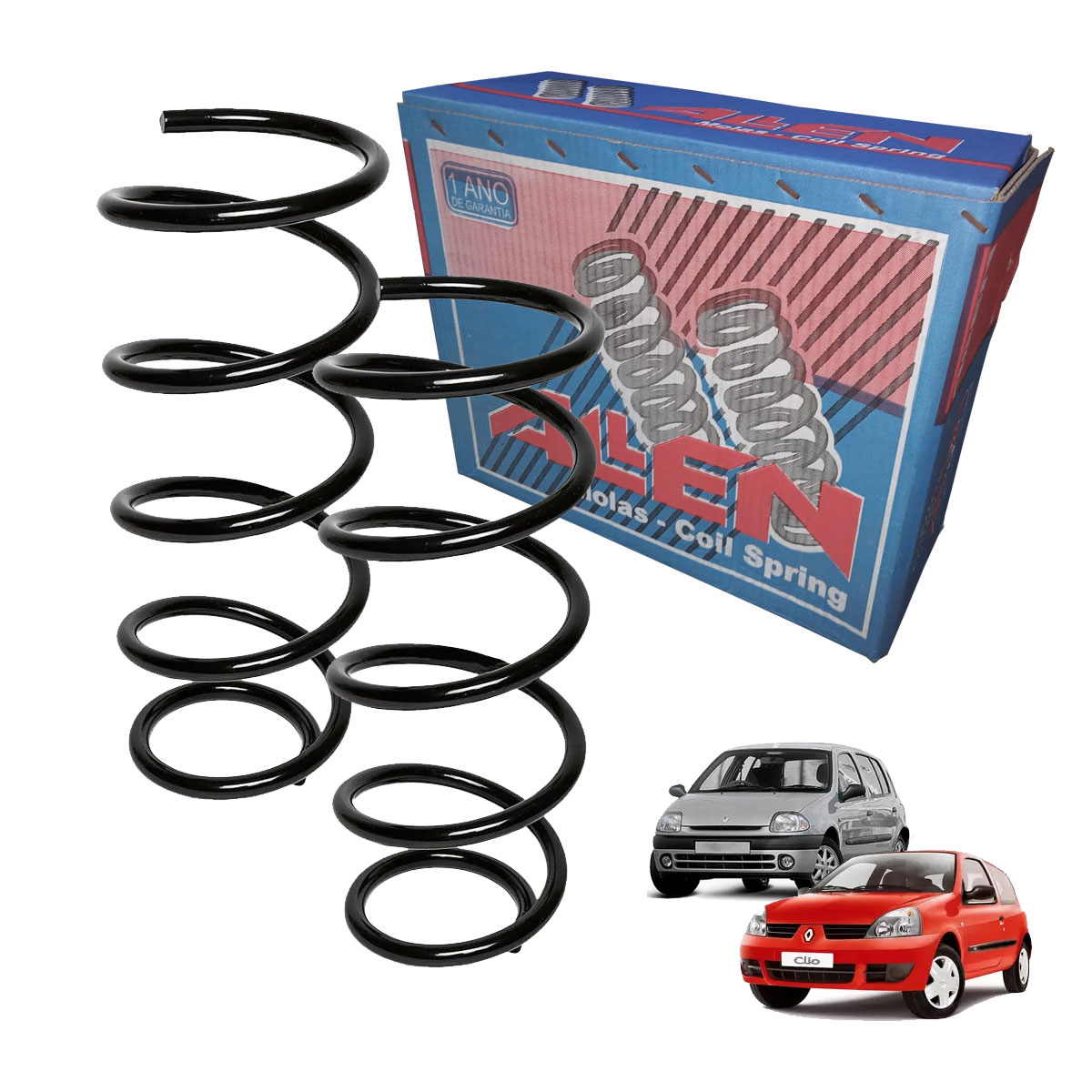 2 Mola Dianteira Clio 1.6 16v 2006 2007 2008 2009 2010 2011