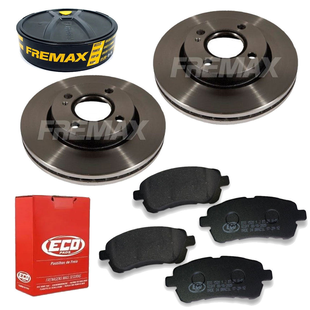 2 Discos Freio + 4 Pastilha Ka 2014 2015 2016 2017 2018 2019