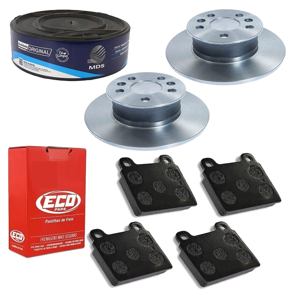 2 Disco Freio + Pastilha Kombi 1982 1983 1984 1984 1985 1986