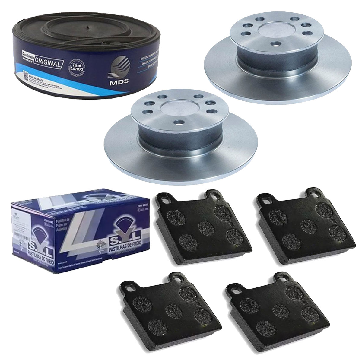 2 Disco Freio + Pastilha Kombi 1999 2000 2001 2002 2003 2004