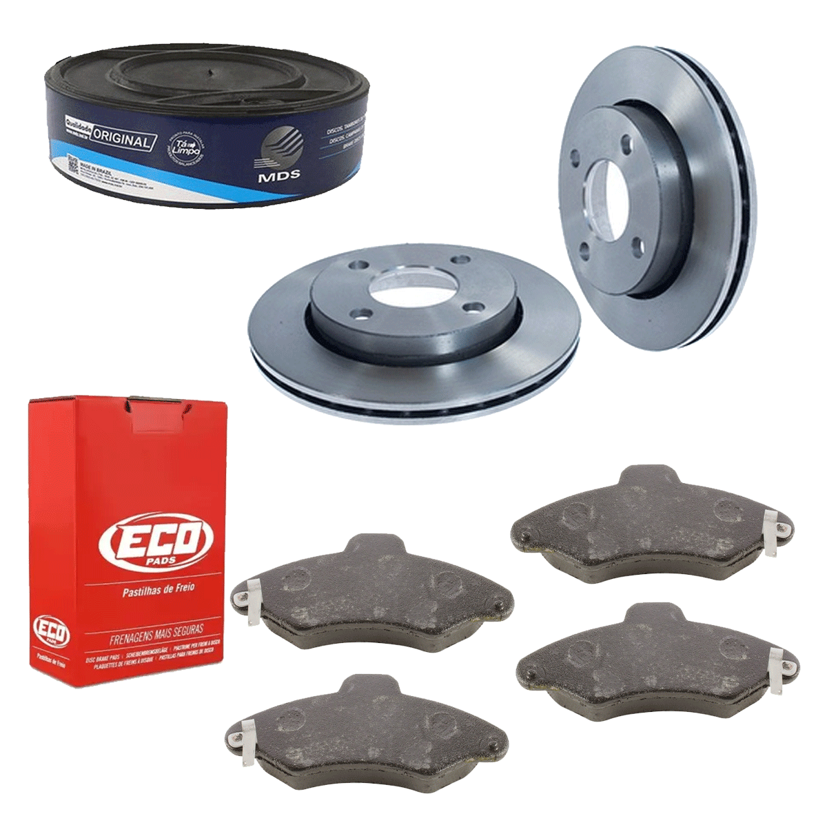 2 Disco Freio + Pastilha Escort Zetec 1.8 16V 1996 1997 1998