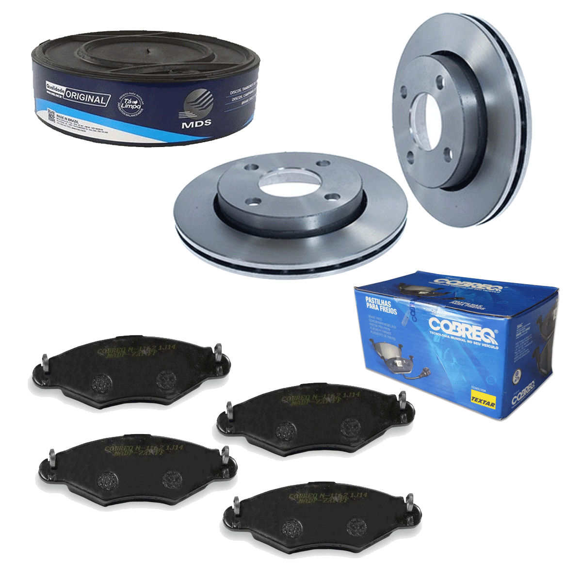 2 Disco Freio + Pastilha Escort Zetec 1.8 16V 2002 2003 2004