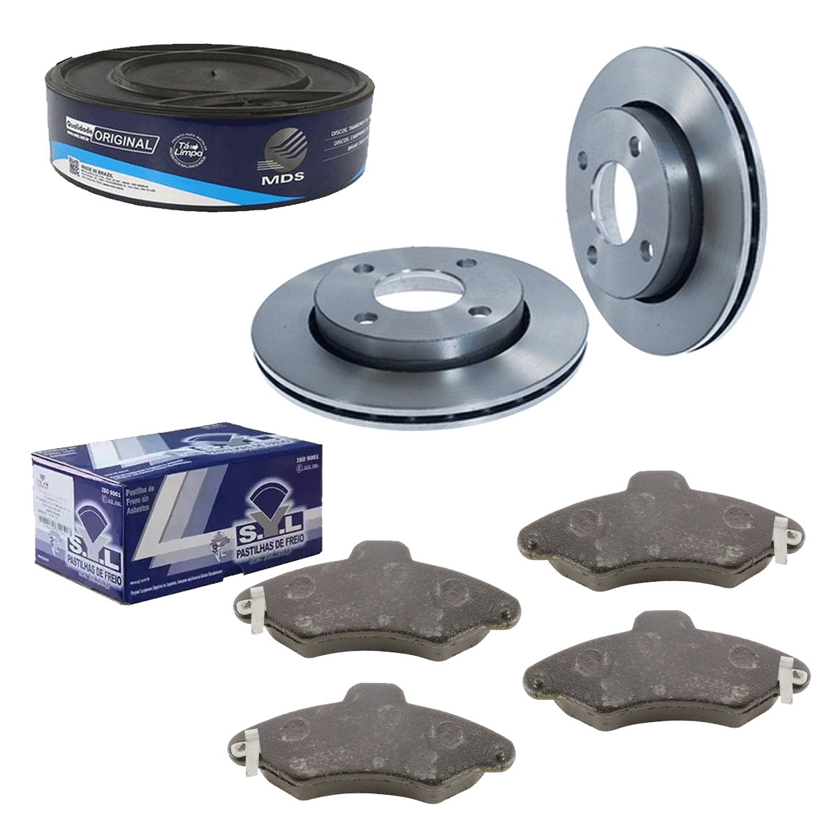 2 Disco Freio + Pastilha Escort Zetec 1.8 16V 1996 1997 1998