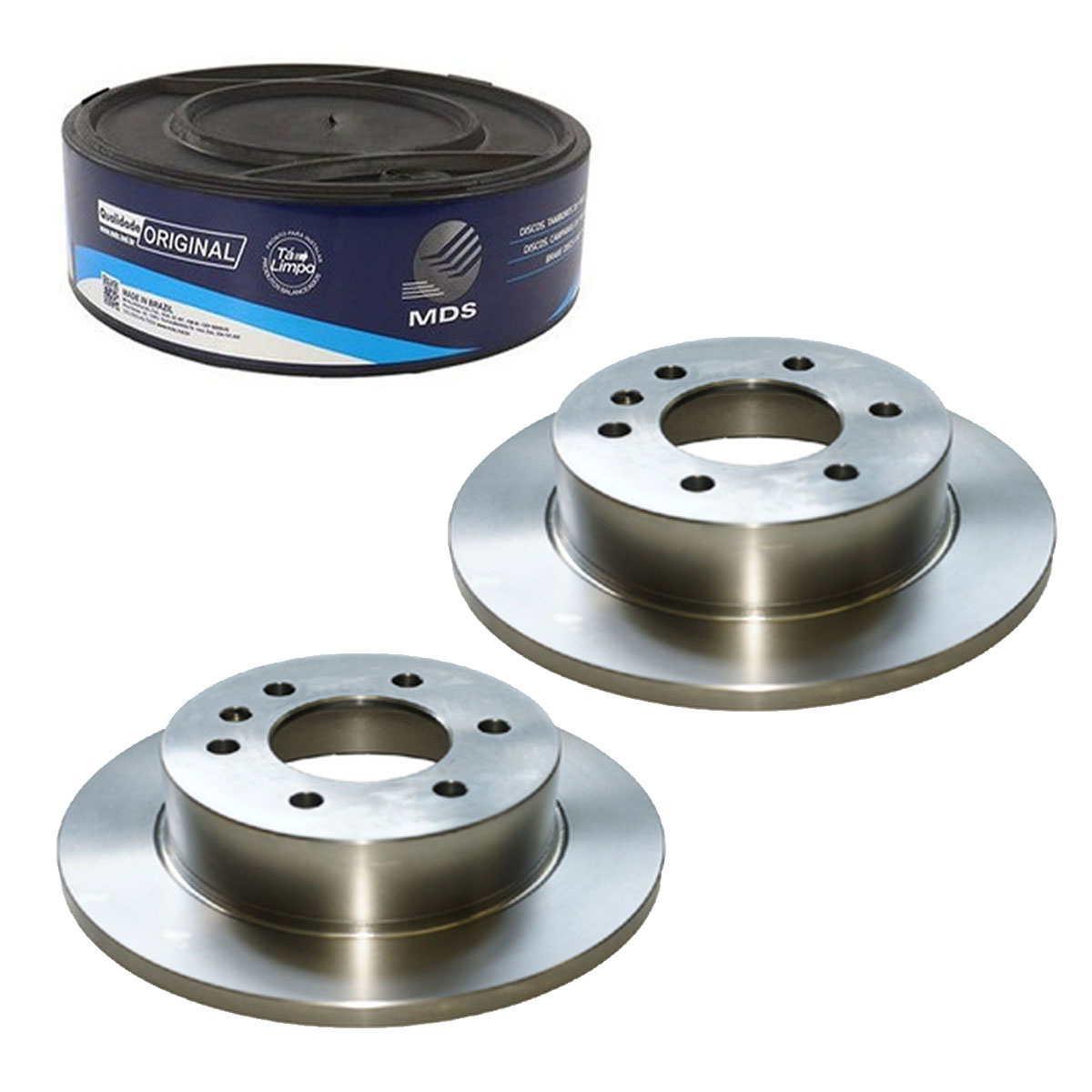 2 Discos Freio Traseiro Solido A6 1.8 1991 1992 1993 1994