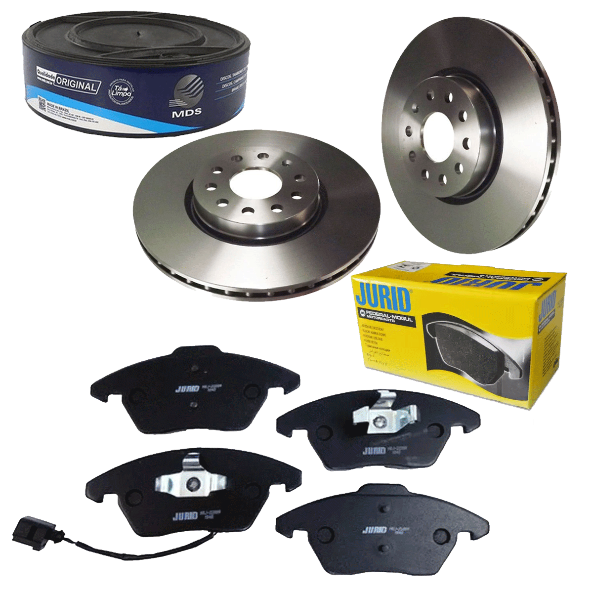 2 Discos Freio + 4 Pastilha EOS 2.0 2009 2010 2011 2012