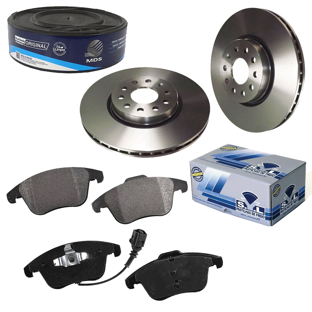 2 Disco Freio + Pastilha Tiguan 2.0 2009 2010 2011 2012 2013