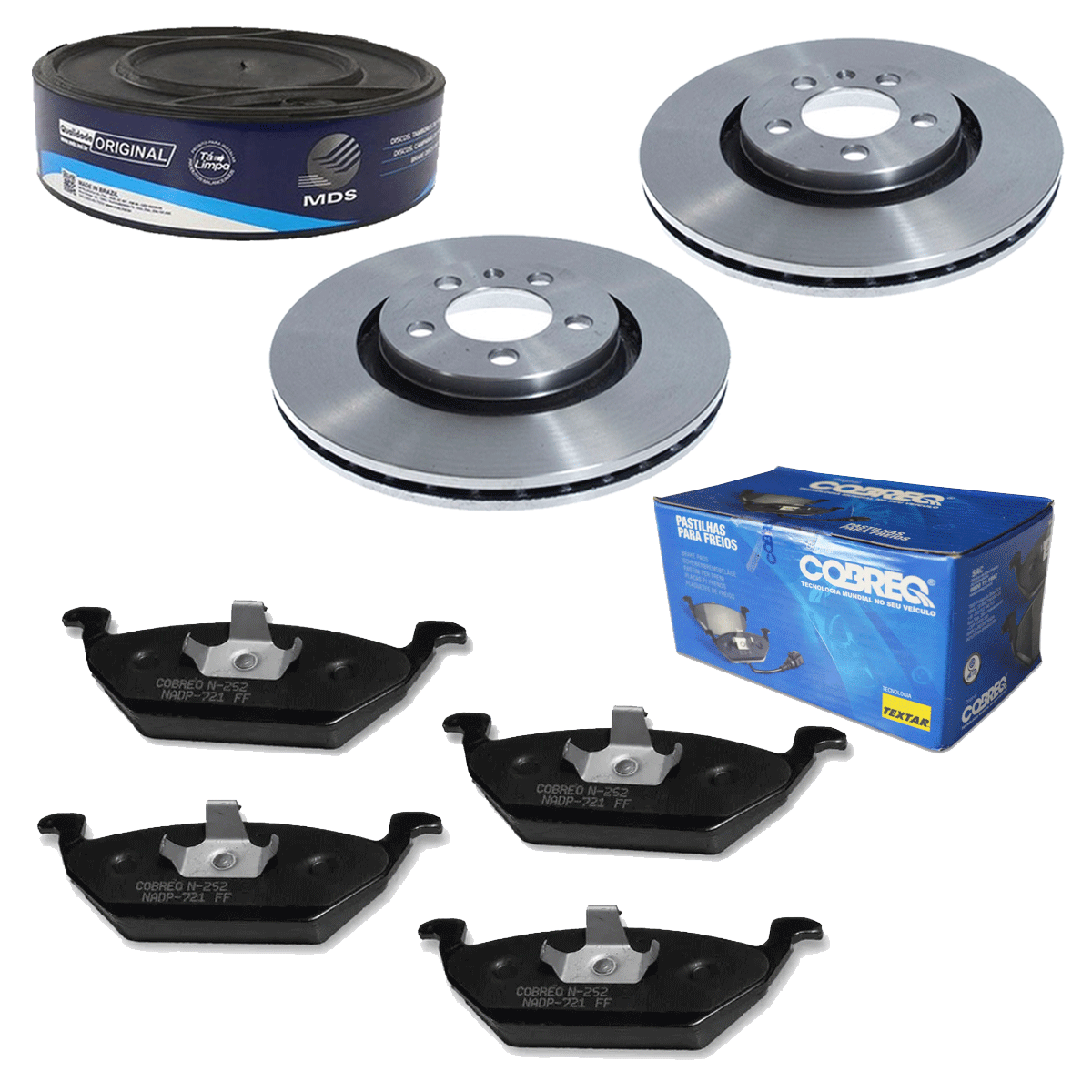 2 Disco Freio + Pastilha New Beetle 1999 2000 2001 2002 2003