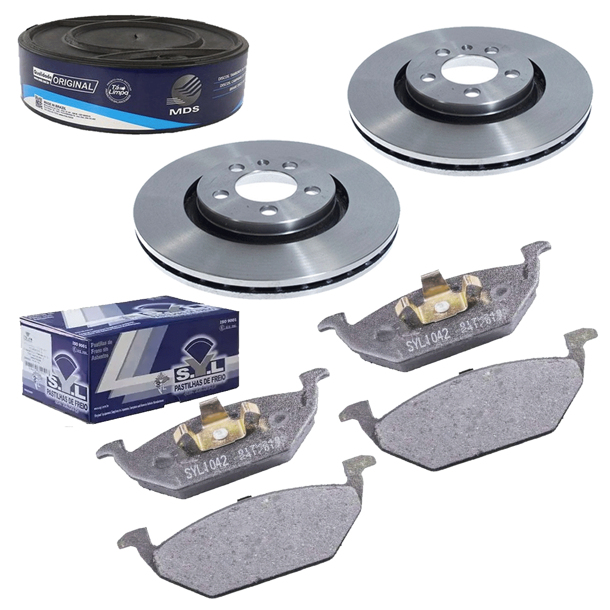 2 Disco Freio + Pastilha New Beetle 1999 2000 2001 2002 2003