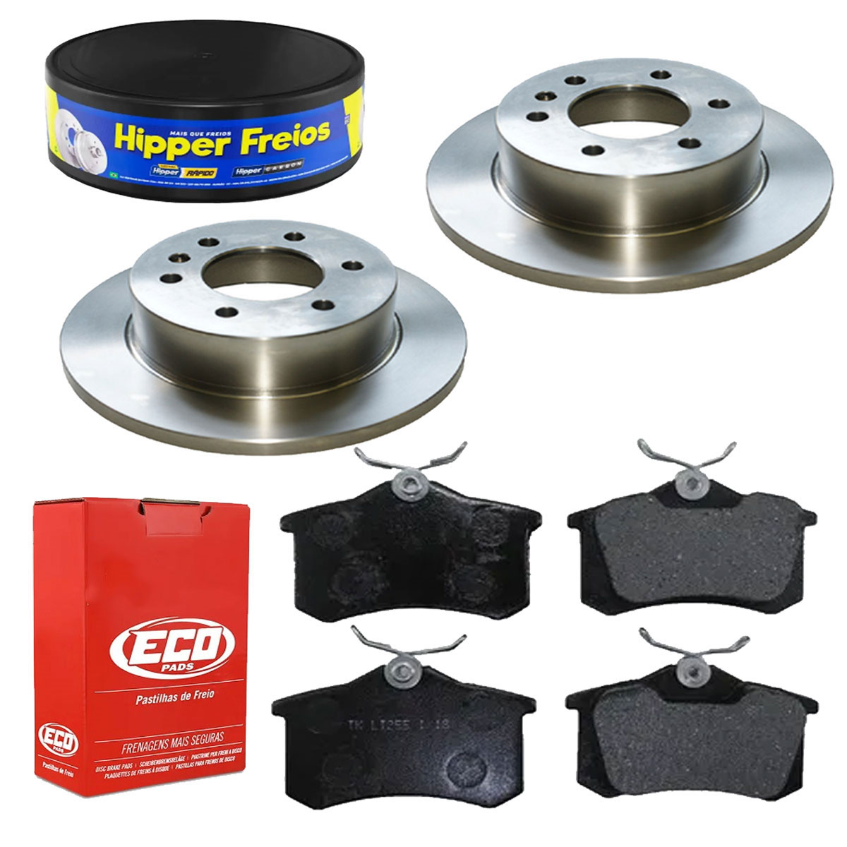 2 Disco Freio Traseiro + Pastilha Passat 1.8 1997 1998 1999
