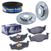 2 Discos Freio + Pastilhas Polo 1.0 16v 2002 2003 2004 2005