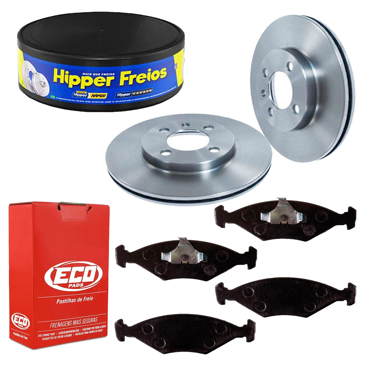 2 Discos Freio + Pastilhas Santana Versailles 1990 1991 1992