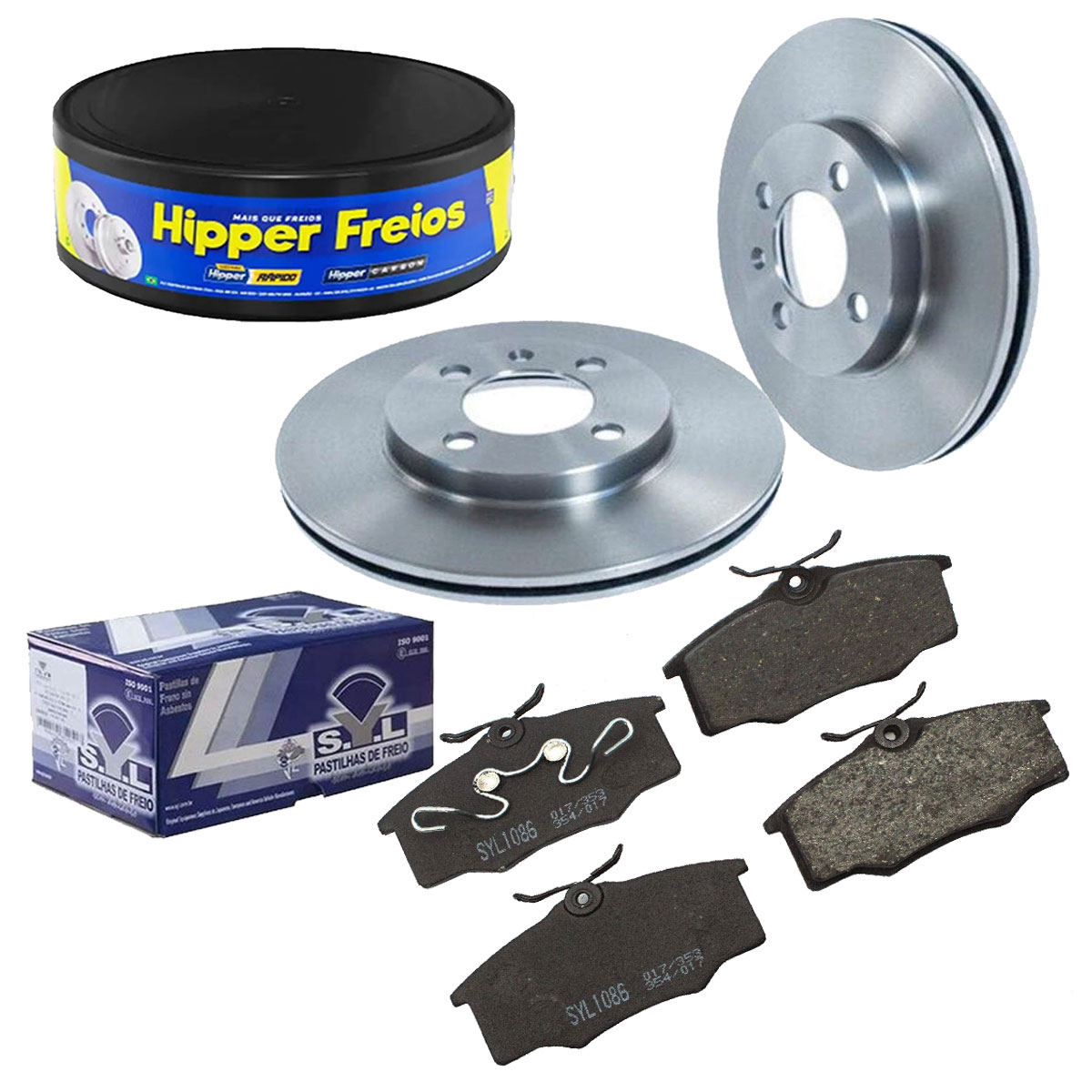 2 Discos Freio + Pastilha Gol G3 G4 2001 2002 2003 2004 2005