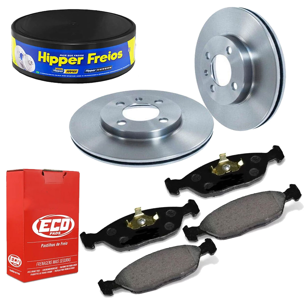 Discos Freio + Pastilha Santana 1998 1999 2000 2001 Sist ATE