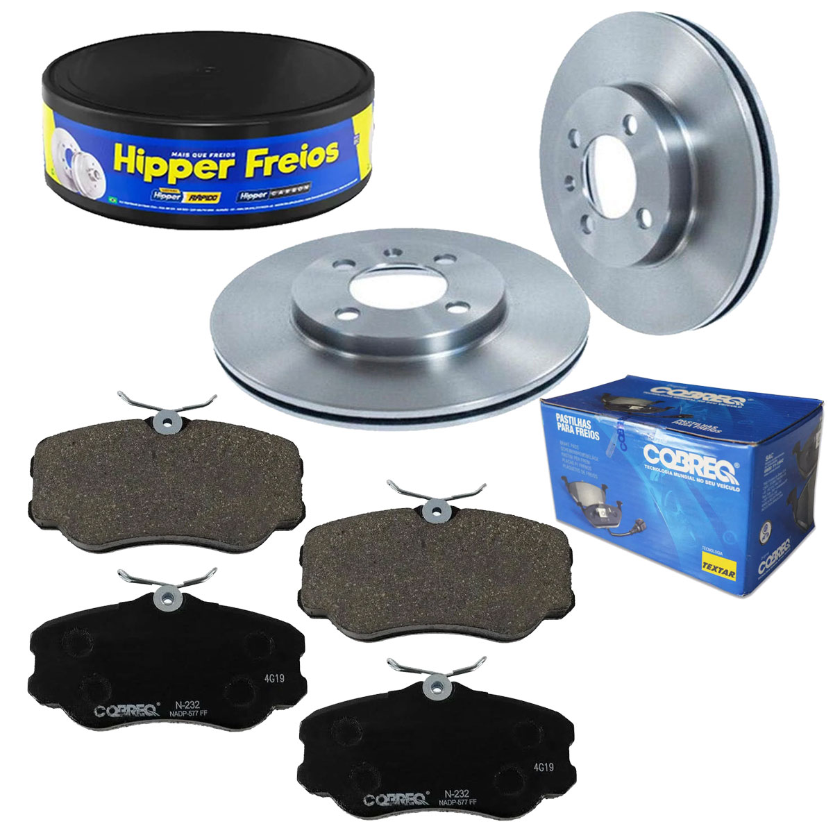 Discos Freio + Pastilha Versailles 1994 1995 1996 Sist Varga