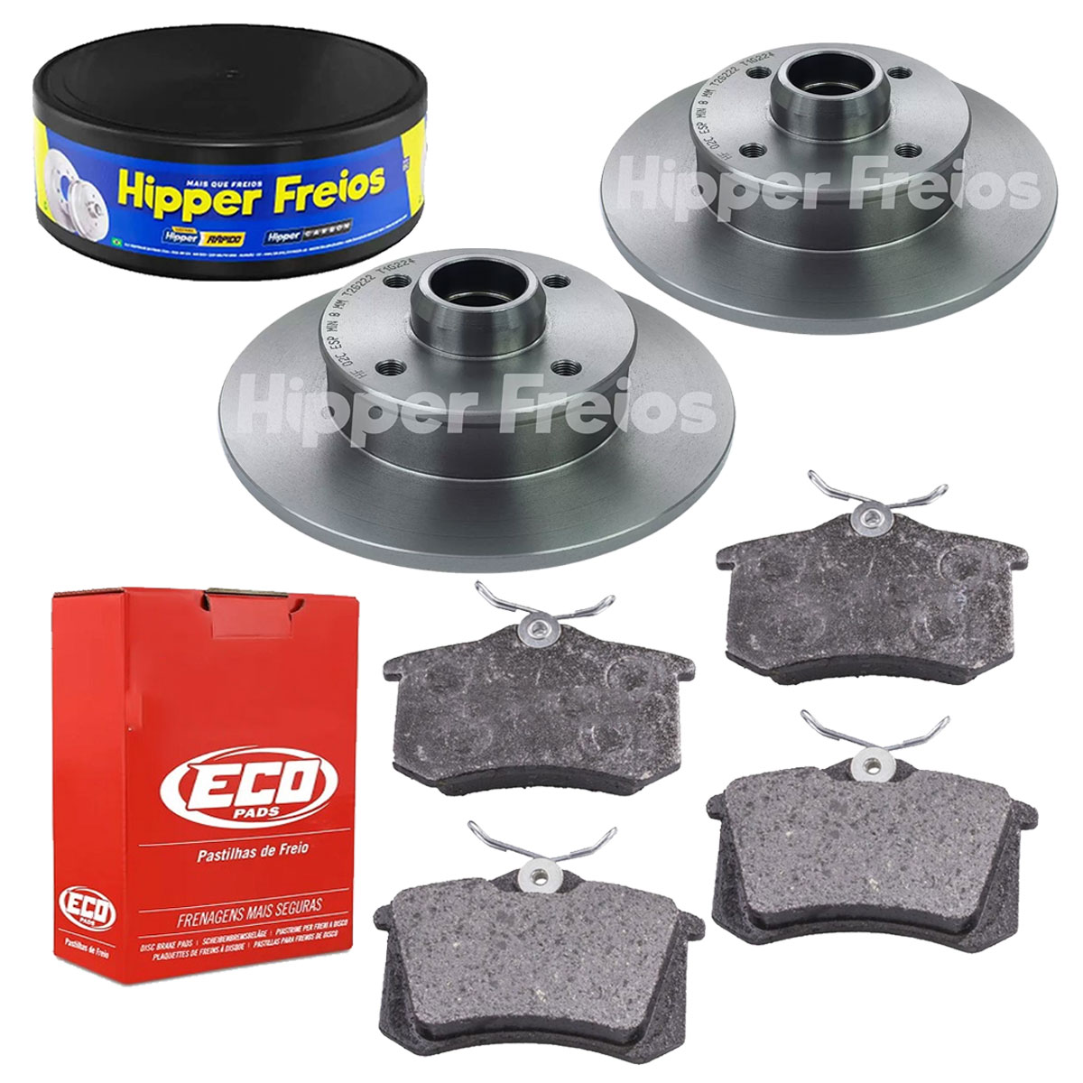 Discos Freio Traseiro + Pastilha Passat 1994 1995 1996 1997