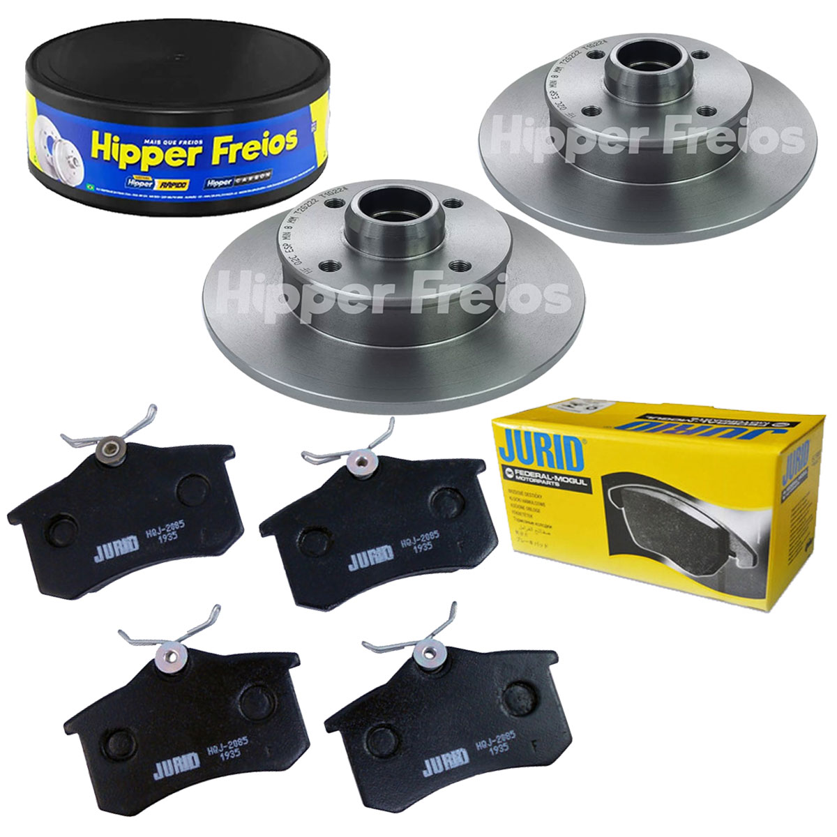 Discos Freio Traseiro + Pastilha Passat 1994 1995 1996 1997