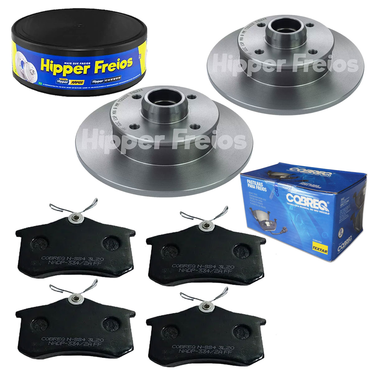 Discos Freio Traseiro + Pastilha Passat 1994 1995 1996 1997