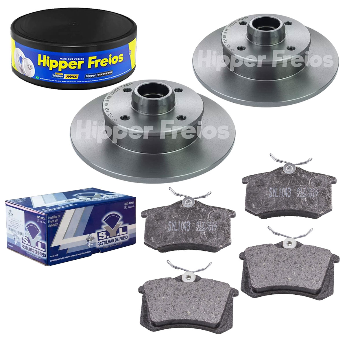 Discos Freio Traseiro + Pastilha Passat 1994 1995 1996 1997