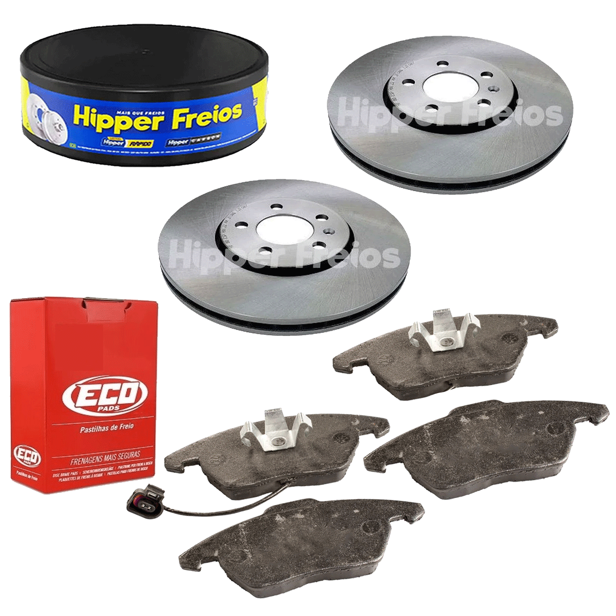 2 Discos Freio + 4 Pastilha A1 2011 2012 2013 2014 2015 2016