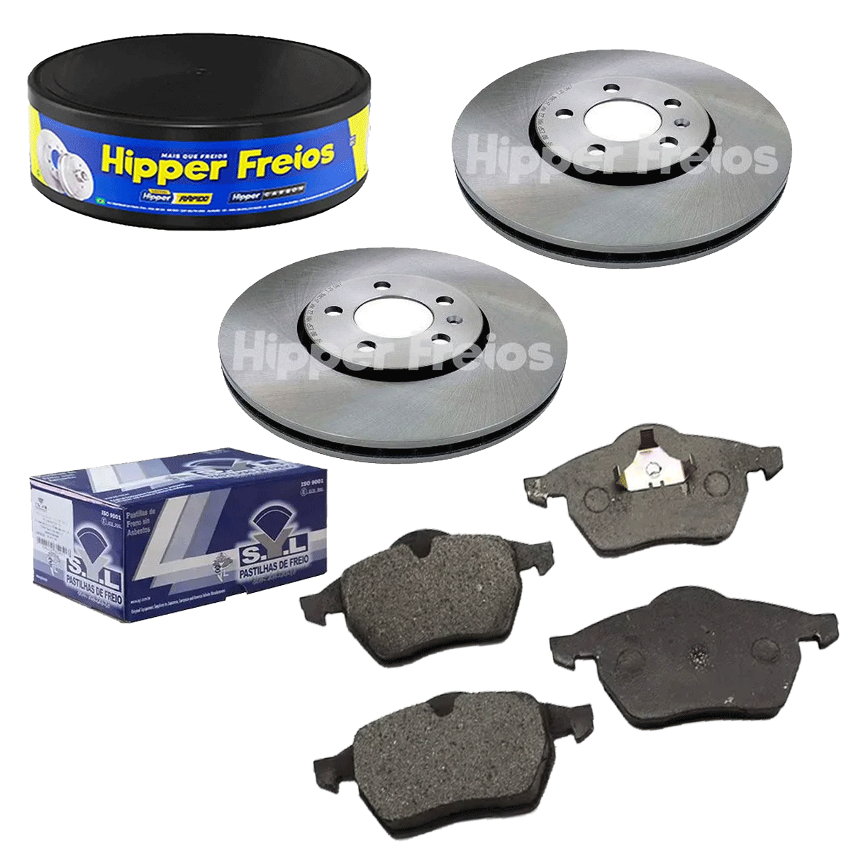 2 Discos freio + Pastilha A3 1.8 Turbo 1997 1998 1999 2000