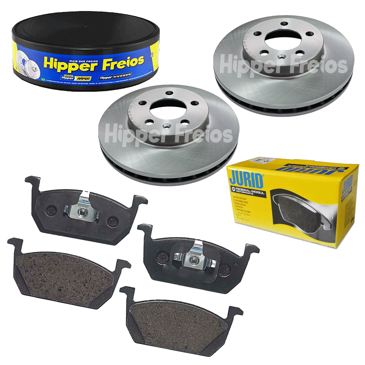 2 Discos Freio + Pastilha Polo 1.0 2018 2019 2020 2021 2022