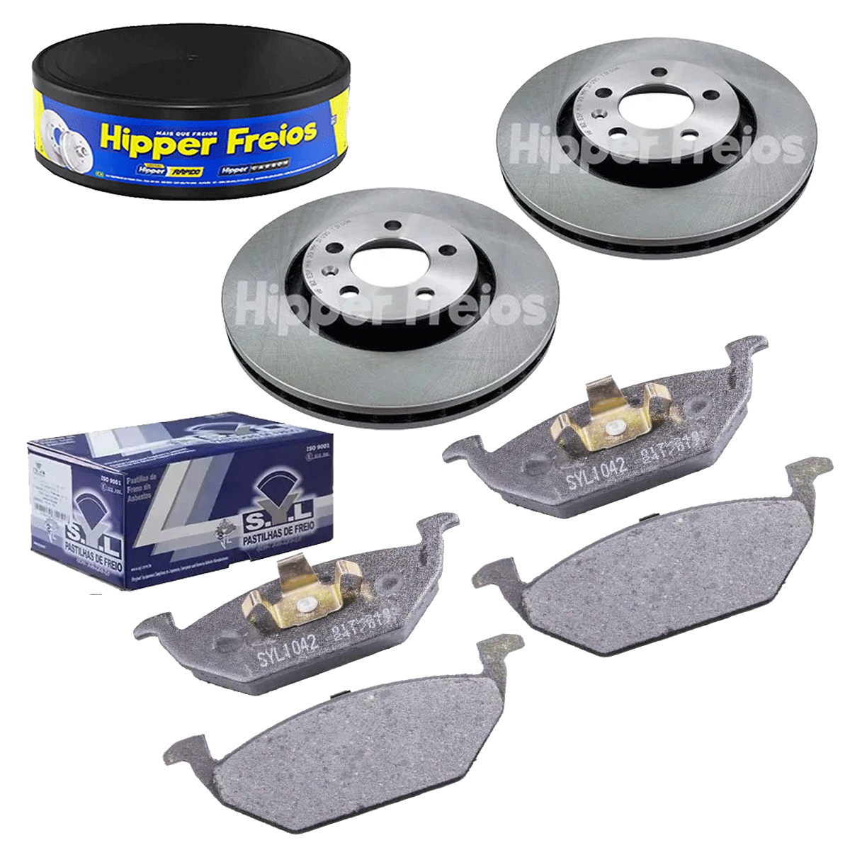 2 Disco Freio + Pastilha New Beetle 1999 2000 2001 2002 2003