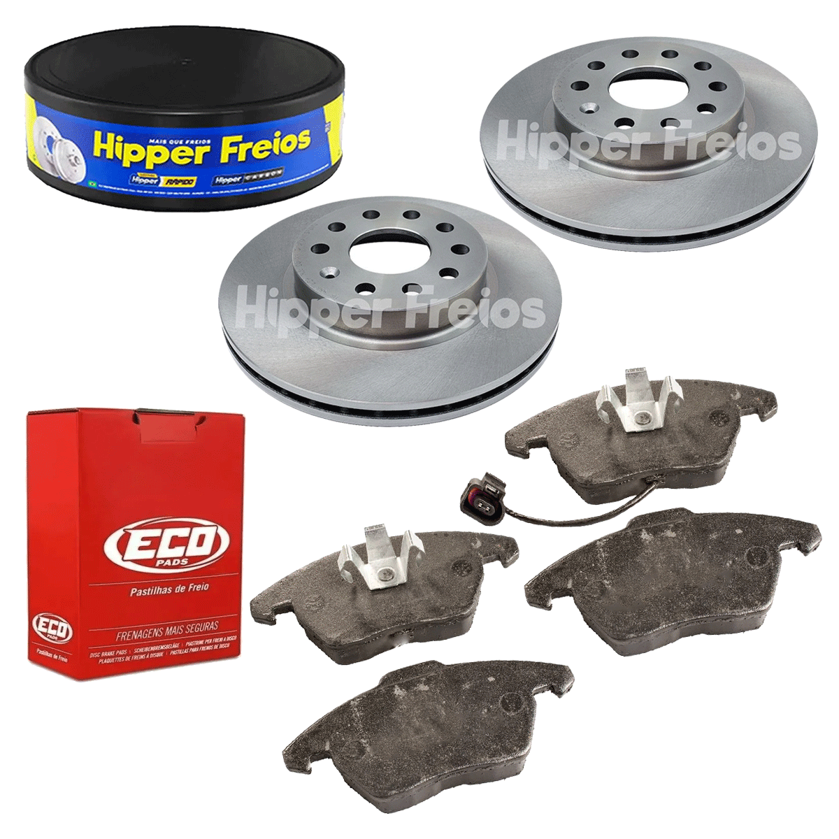 2 Discos Freio + Pastilha Jetta 2.5 2008 2009 2010 2011 2012