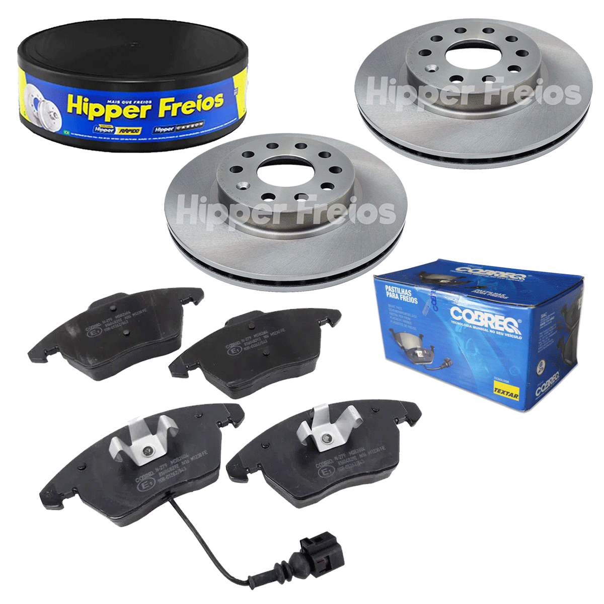 2 Discos Freio + Pastilha Jetta 2.5 2008 2009 2010 2011 2012