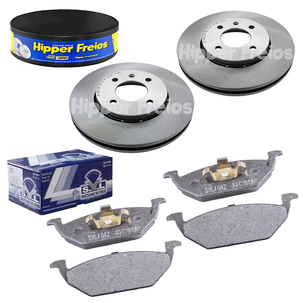 2 Disco Freio + Pastilha UP 1.0 TSi 2014 2015 2016 2017 2018