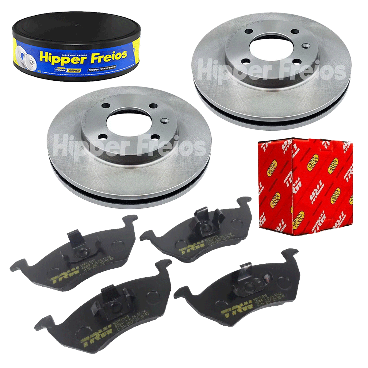 2 Discos Freio + 4 Pastilha UP 1.0 2014 2015 2016 2017 2018