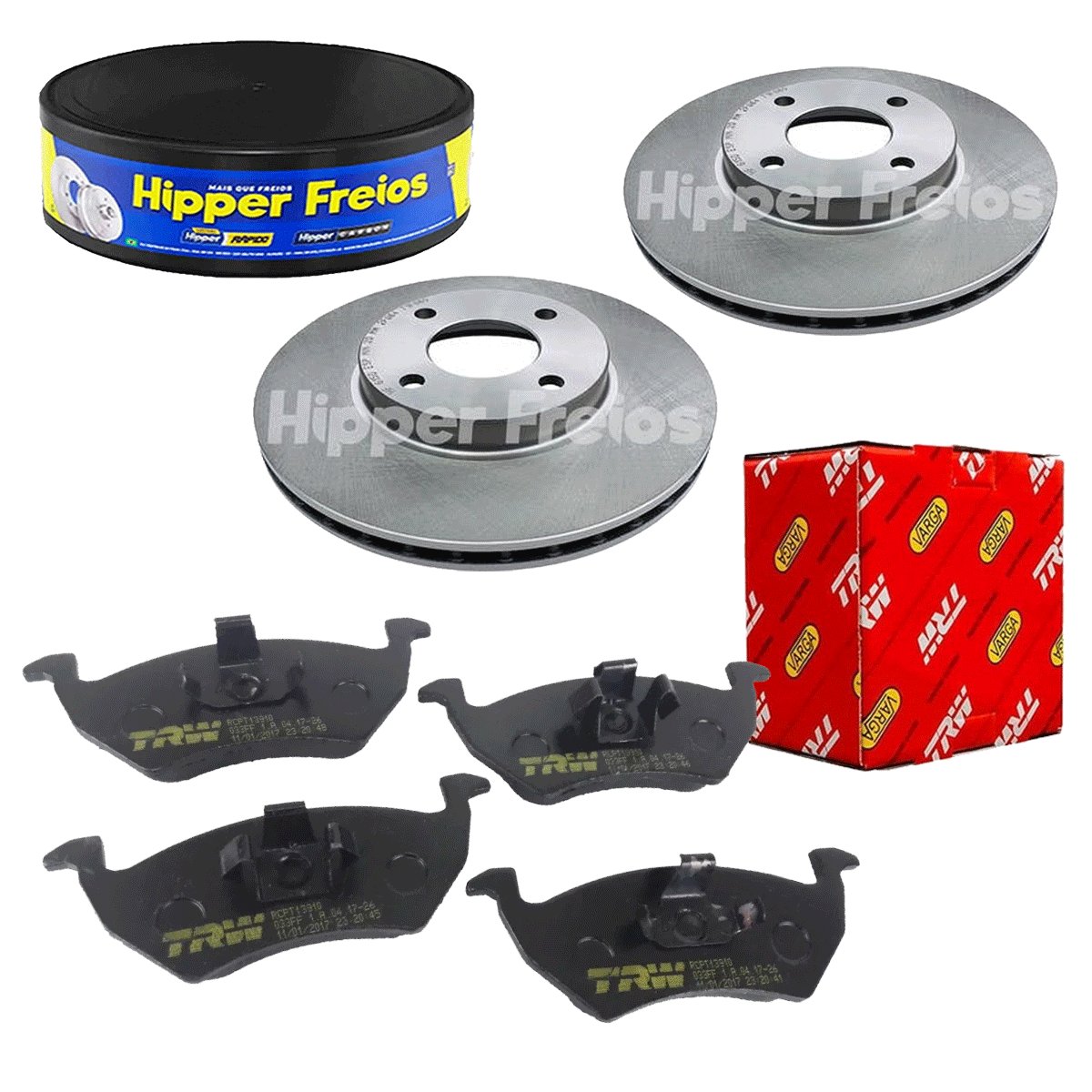 2 Disco Freio + Pastilha Saveiro G6 2014 2015 2016 2017 2018