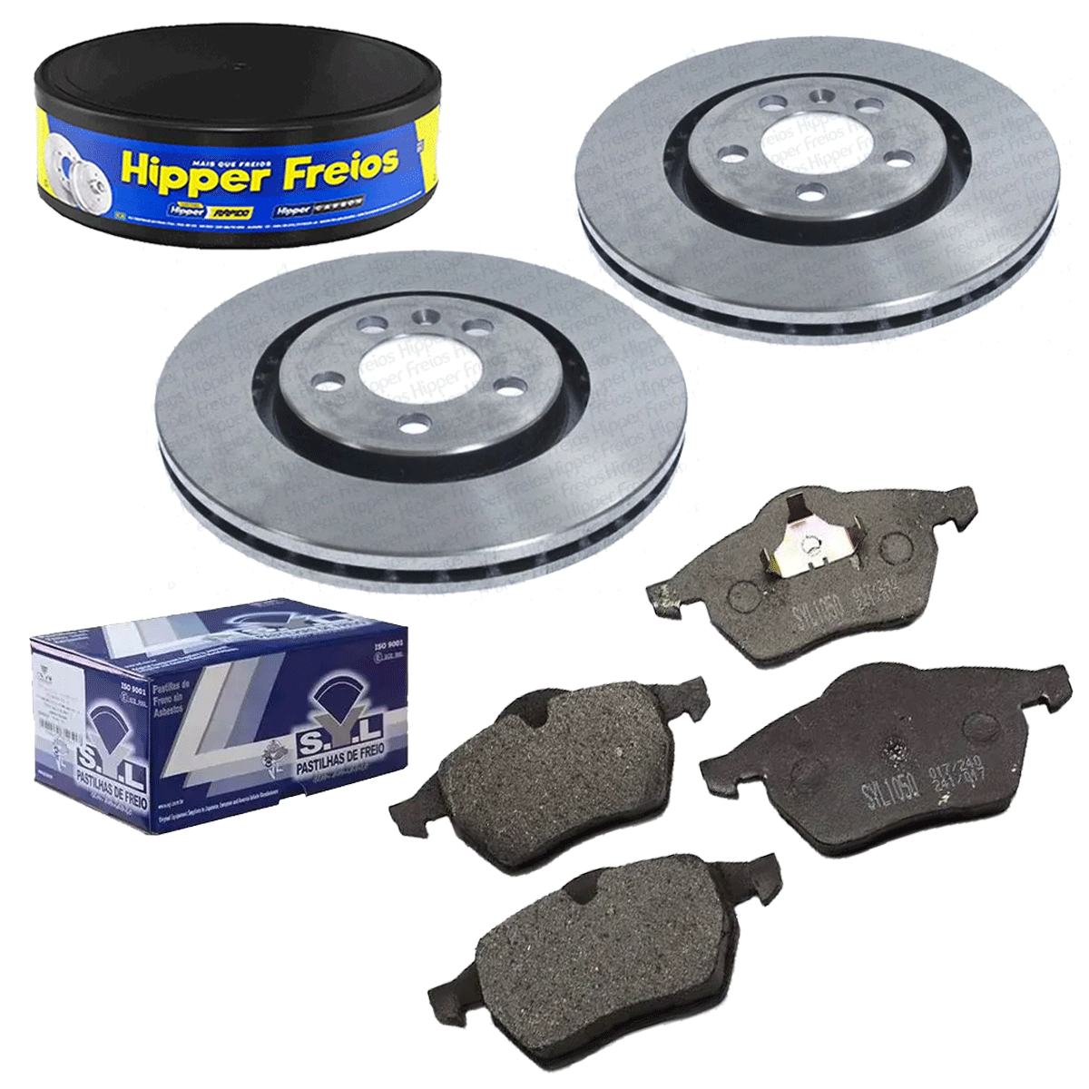 2 Discos Freio + 4 Pastilha Passat Variant 2.8 VR6 1992 1993