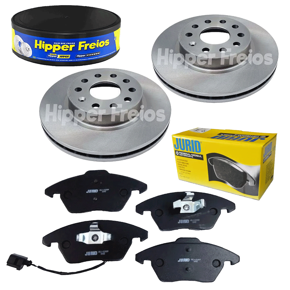 2 Discos Freio + Pastilha Jetta 2.0 TSi 2015 2016 2017 2018
