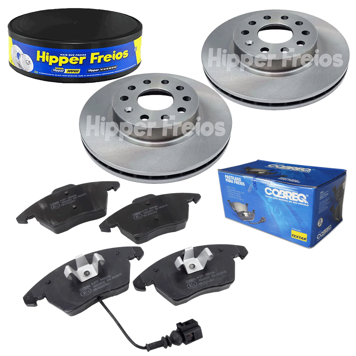 2 Discos Freio + Pastilha Jetta 2.0 TSi 2015 2016 2017 2018