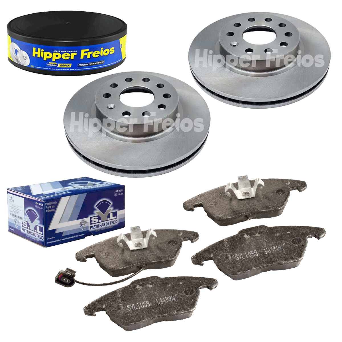 2 Discos Freio + Pastilha  Jetta 2.0 TSi 2015 2016 2017 2018