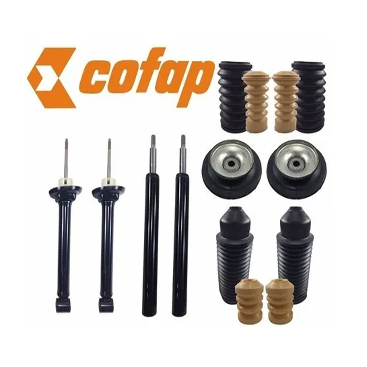 Kit 4 Amortecedor + 4 Kit Batente Gol Bola 1995 1996 1997